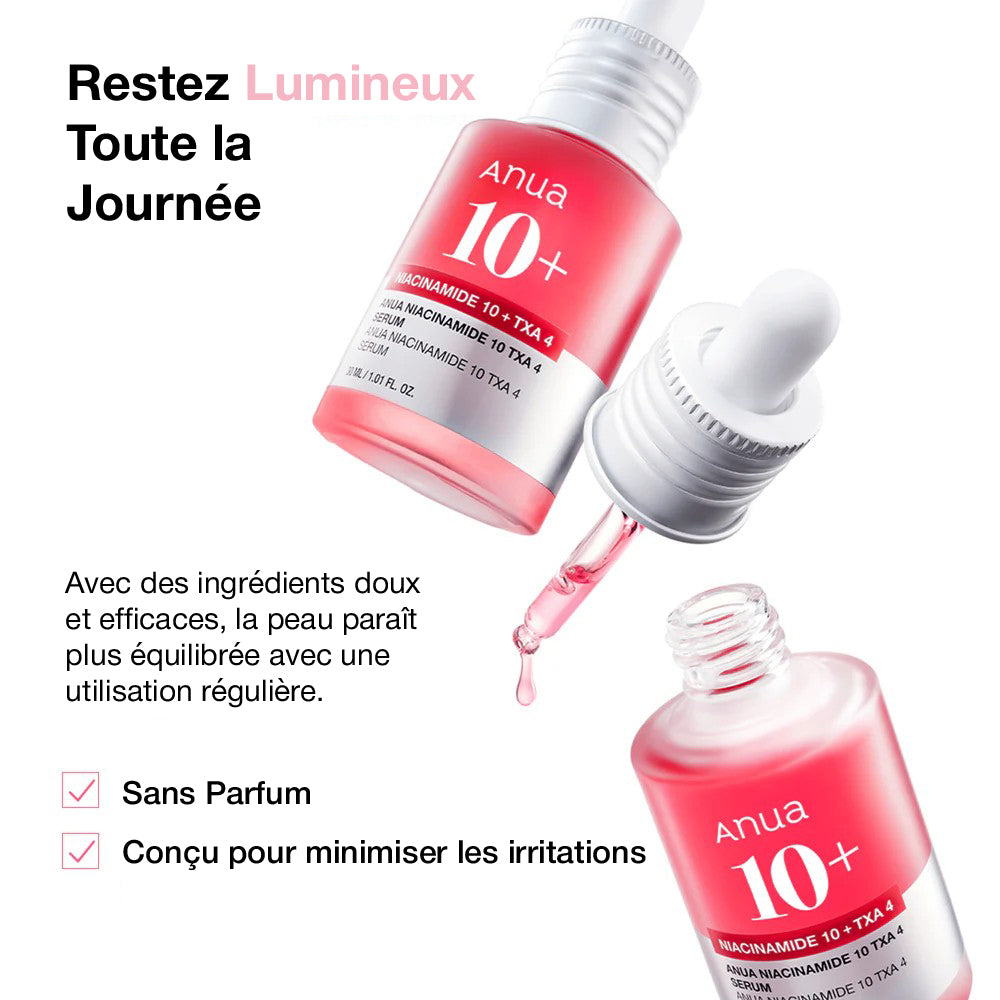 [ANUA] Niacinamide 10 + TXA 4 - Sérum pour éclaircir et atténuer les taches brunes