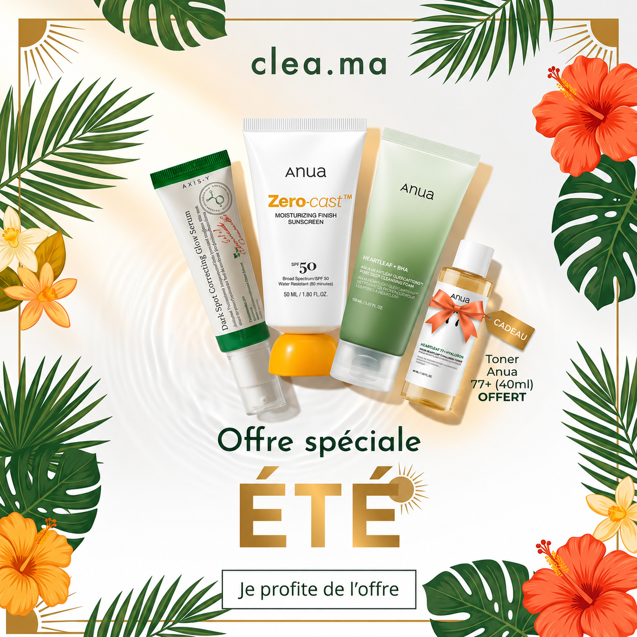 Summer Glow Pack | Routine Coréenne Anti-Taches & Pores - Anua + AXIS-Y