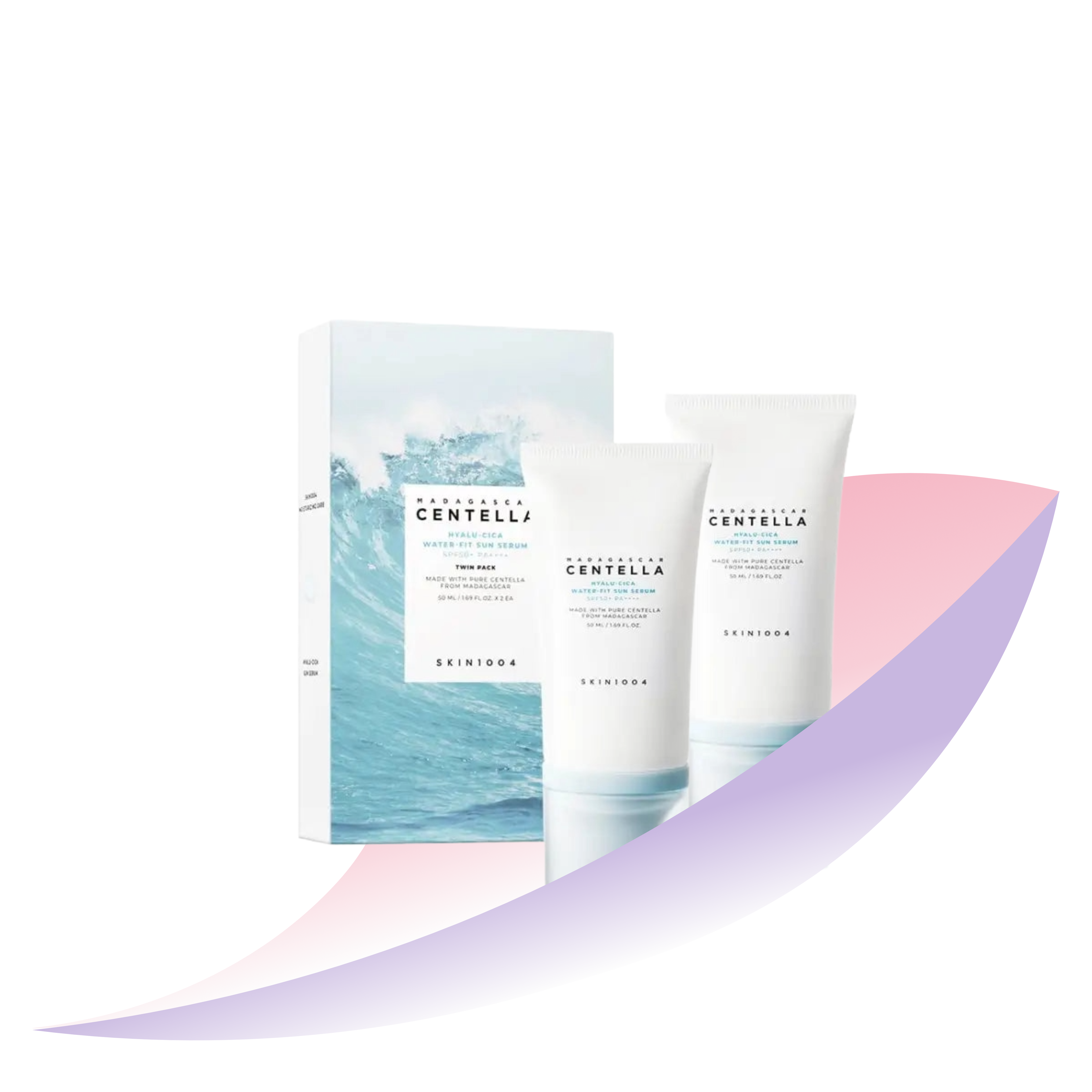 [SKIN1004] Hyalu-Cica Water-Fit Sun Serum SPF50+ PA++++ (Twin Pack)